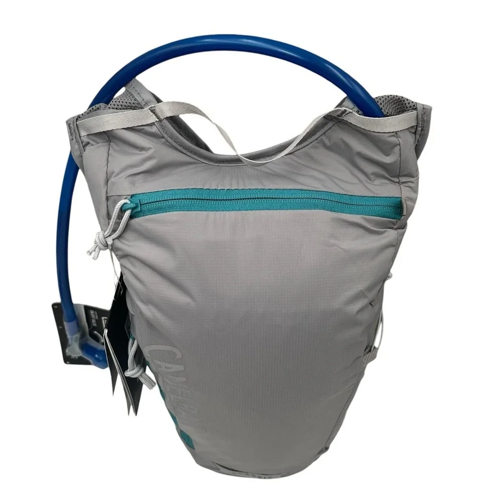 CamelBak Classic Light Bike Cycling Hydration Pack 70oz 2L Gray Aqua